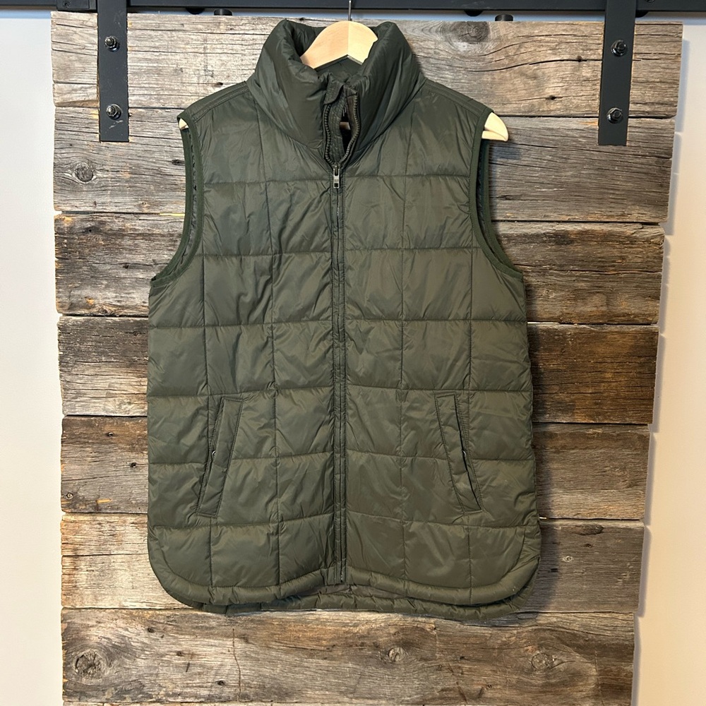 Gap Green Quilted Vest